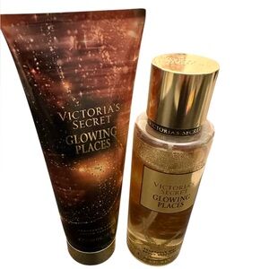 Victoria's Secret Glowing Places Gold Set